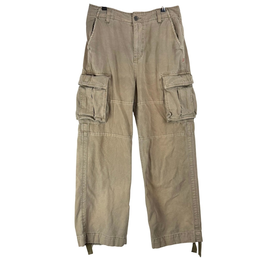 BDG Cargo Pants Mens 30 Olive Tan Wide Leg Gorpcore Streetwear Utilitarian